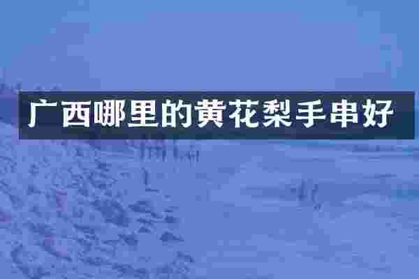 广西哪里的黄花梨手串好