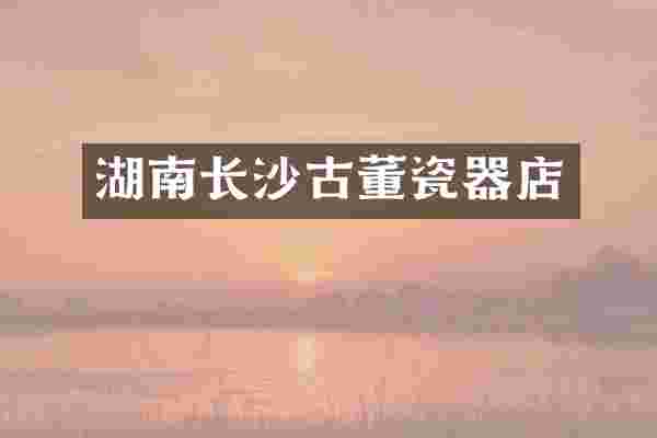 湖南长沙古董瓷器店