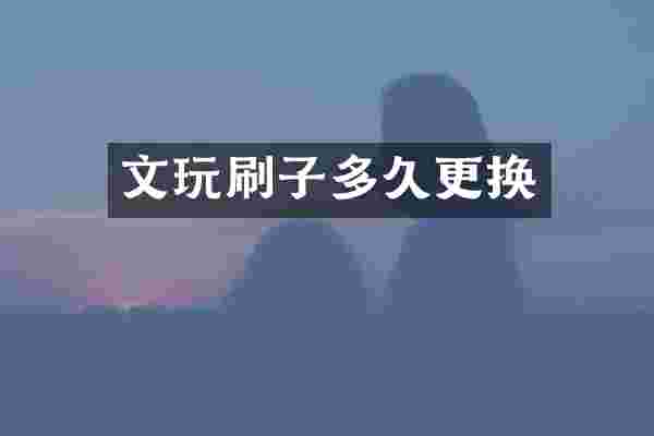 文玩刷子多久更换