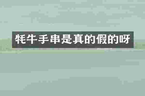 牦牛手串是真的假的呀