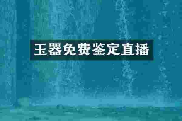 玉器免费鉴定直播