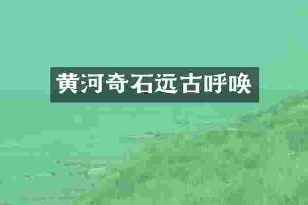 黄河奇石远古呼唤