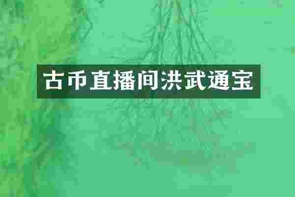古币直播间洪武通宝