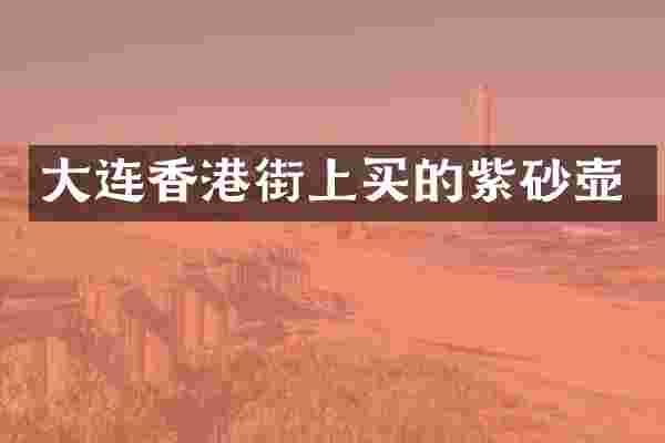 大连香港街上买的紫砂壶
