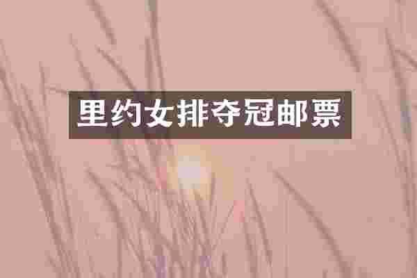 里约女排夺冠邮票