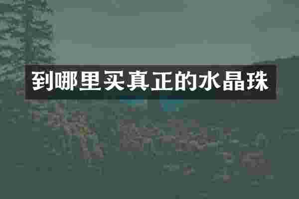 到哪里买真正的水晶珠