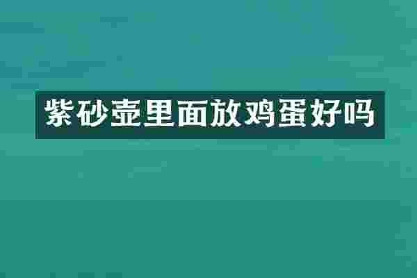 紫砂壶里面放鸡蛋好吗