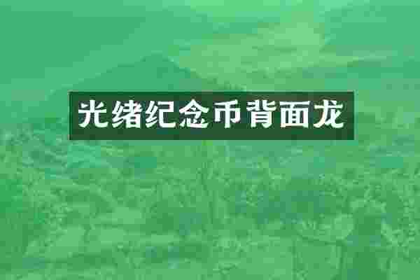 光绪纪念币背面龙