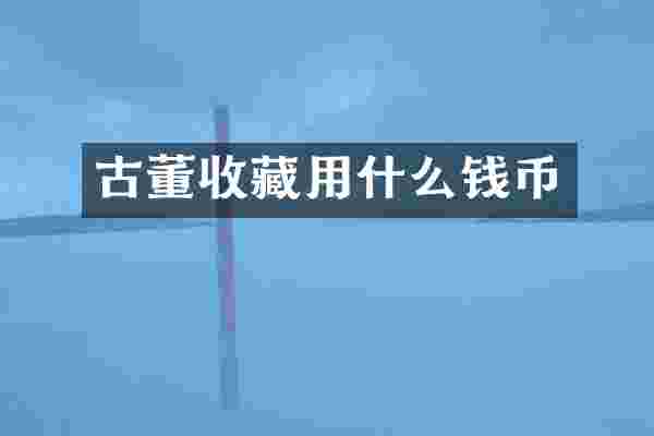 古董收藏用什么钱币