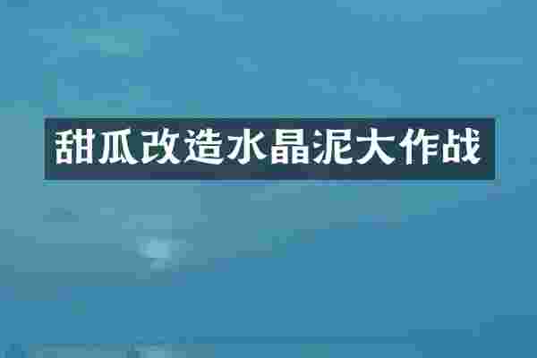 甜瓜改造水晶泥大作战