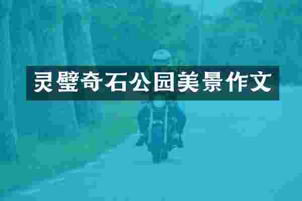 灵璧奇石公园美景作文