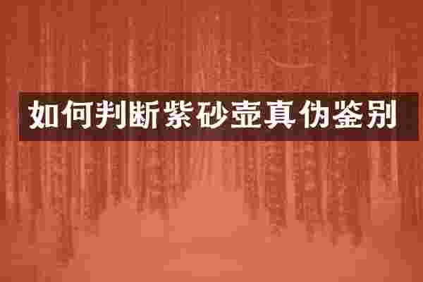 如何判断紫砂壶真伪鉴别