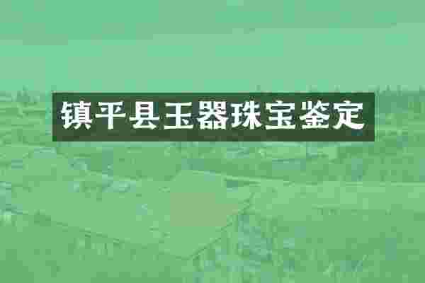 镇平县玉器珠宝鉴定