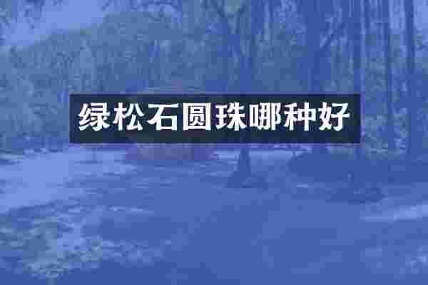 绿松石圆珠哪种好