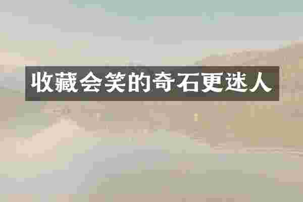 收藏会笑的奇石更迷人
