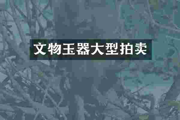 文物玉器大型拍卖