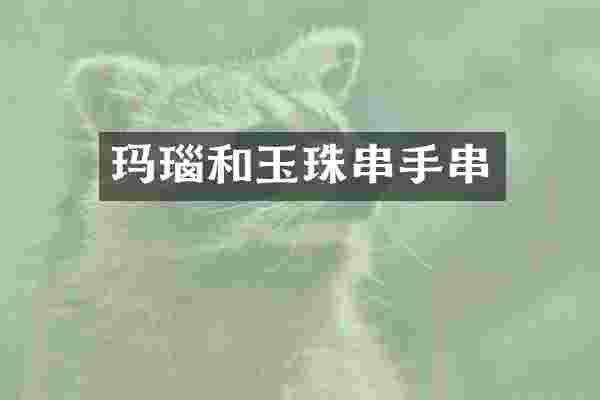 玛瑙和玉珠串手串