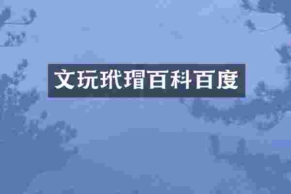 文玩百科百度
