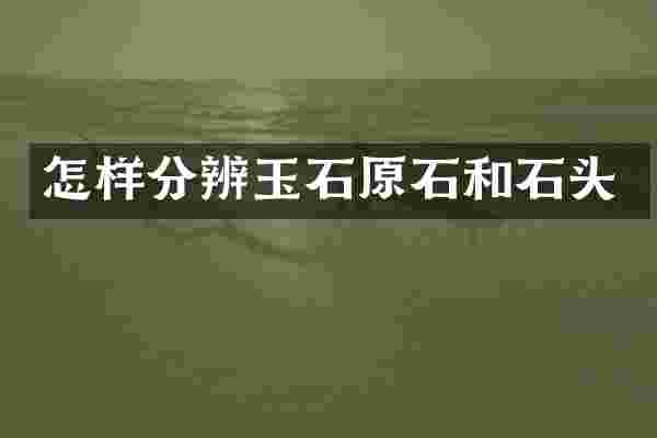 怎样分辨玉石原石和石头