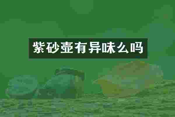 紫砂壶有异味么吗