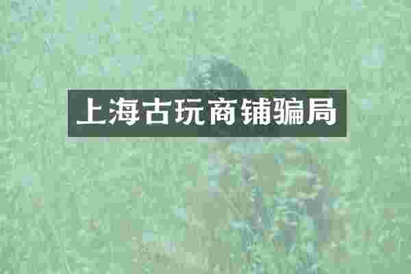 上海古玩商铺骗局