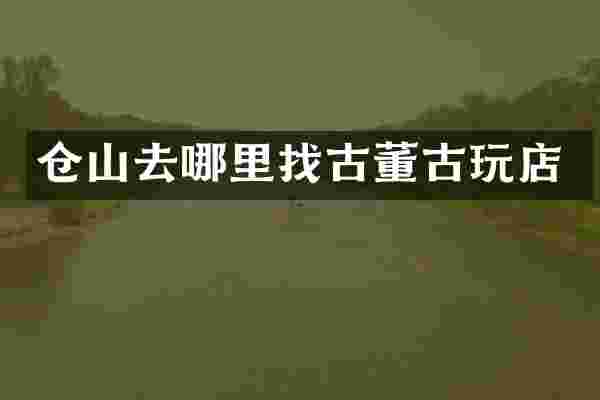 仓山去哪里找古董古玩店