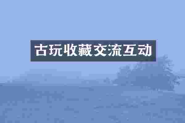 古玩收藏交流互动