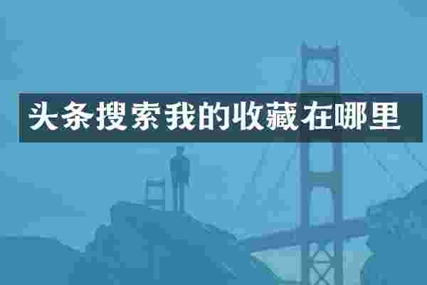 头条搜索我的收藏在哪里