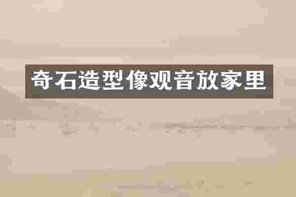 奇石造型像观音放家里
