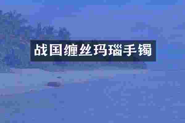 战国缠丝玛瑙手镯