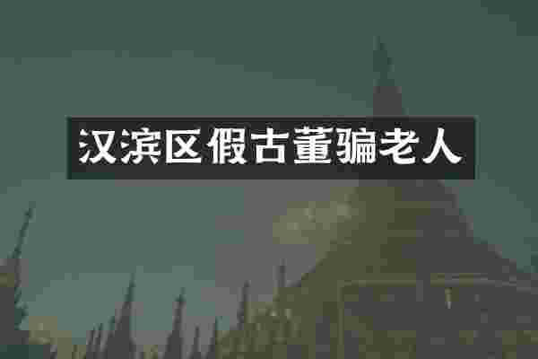 汉滨区假古董骗老人