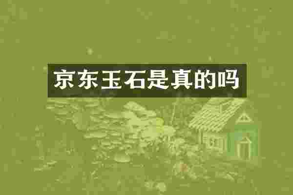 京东玉石是真的吗