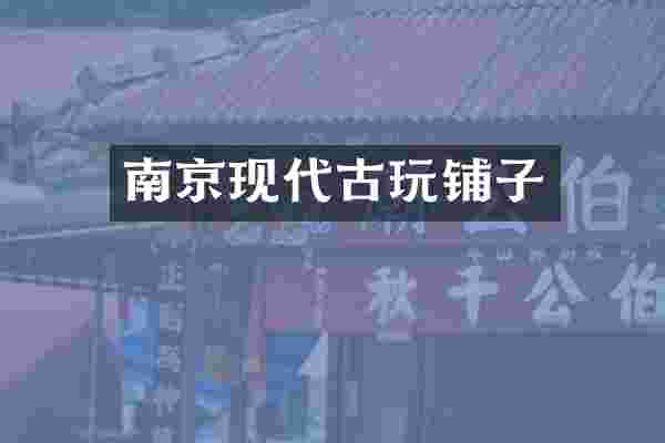 南京现代古玩铺子