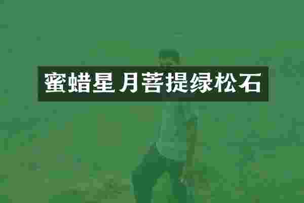 蜜蜡星月菩提绿松石
