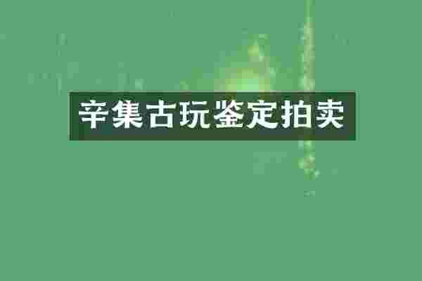 辛集古玩鉴定拍卖