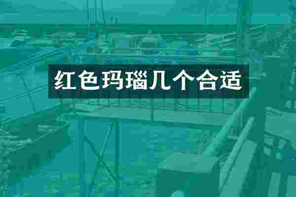 红色玛瑙几个合适