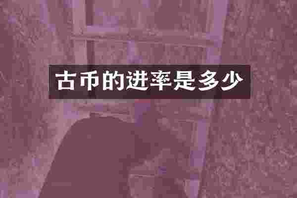 古币的进率是多少
