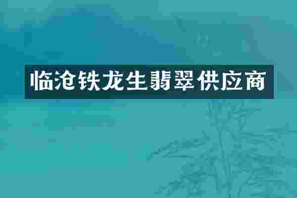 临沧铁龙生翡翠供应商