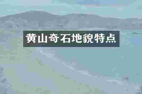 黄山奇石地貌特点
