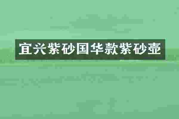 宜兴紫砂国华款紫砂壶