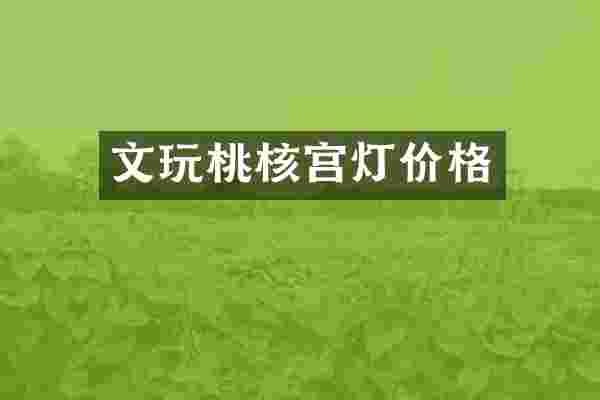 文玩桃核宫灯价格