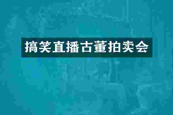 搞笑直播古董拍卖会