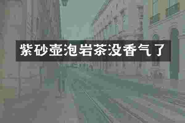 紫砂壶泡岩茶没香气了