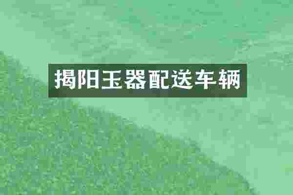 揭阳玉器配送车辆