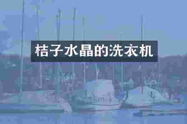 桔子水晶的洗衣机