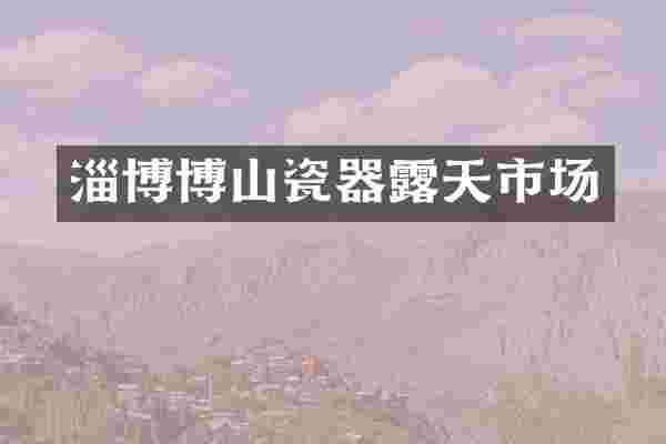 淄博博山瓷器露天市场