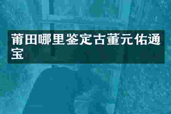 莆田哪里鉴定古董元佑通宝