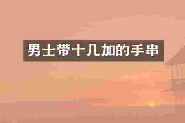 男士带十几加的手串