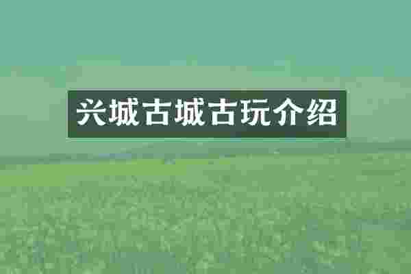 兴城古城古玩介绍