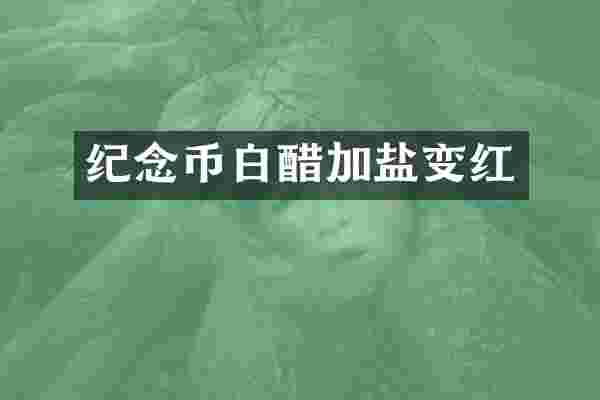 纪念币白醋加盐变红